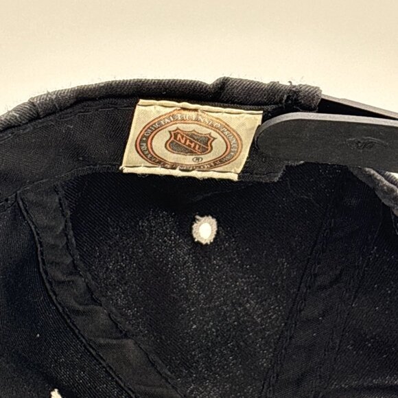Vintage Tampa Bay Lightning Hat Cap Black/Gray Early 1990s NHL Hockey - Picture 10 of 10